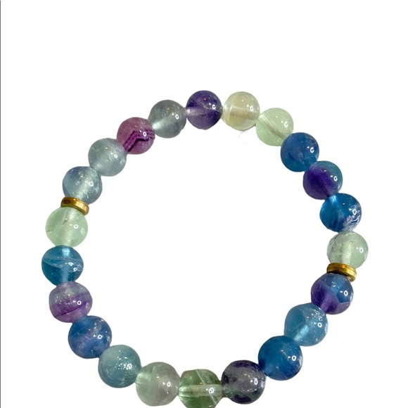 Fluorite Crystal Bracelet A, B & C - Picture 2 of 4